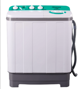 Hisense Twin tub Top loader Manual Washing Machine WM753-WSQB- 7.5Kg