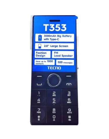 Tecno T353 - Button phone, 3000mAh Battery, Dual Sim - Image 2