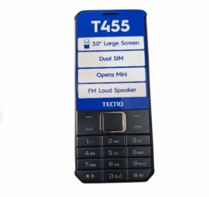 Tecno T455 – Button phone, Built-in 2000mAh Battery, Dual Sim,