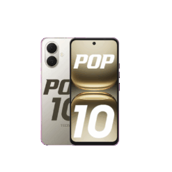 Tecno Pop 10 – 4G Android smartphone – RAM: 3+3 GB + ROM: 64GB,  Battery: 5000mAh