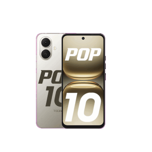 Tecno Pop 10 – 4G Android smartphone – RAM: 3+3 GB + ROM: 64GB,  Battery: 5000mAh