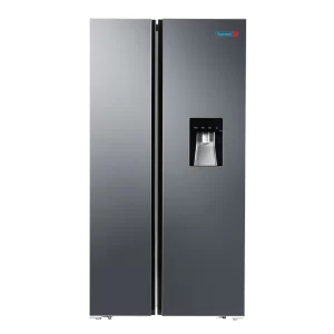 Scanfrost Side by Side Refrigerator - 500 Litres Capacity | Stainless steel finish | Digital display for temperature