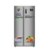 Scanfrost Side by Side Refrigerator - 450 Litres Capacity | Stainless steel finish | Digital display for temperature