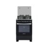 Bruhm 60x60 Gas Cooker | 4 Gas Burners | Black Mirror Finish | BGC-6640IG