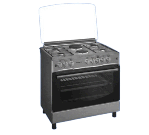 Maxi Gas Cooker 60x90CM (4 Gas + 2 Electric Burners) Inox