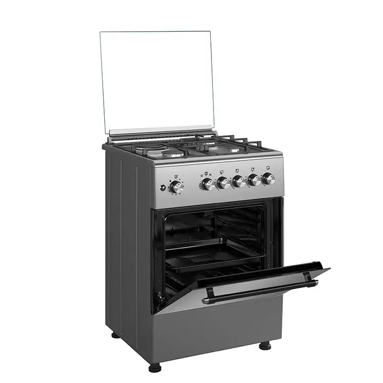 Maxi 60x60 Gas Cooker (3 burners +1 electric hotplate) IGL Inox (TR) - Image 2