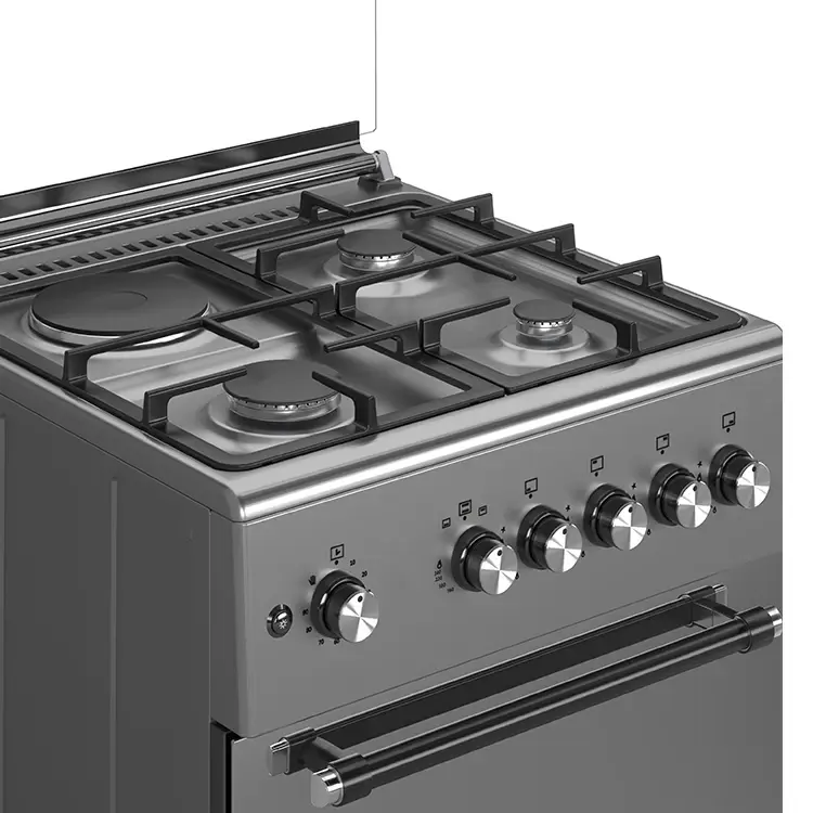 Maxi 60x60 Gas Cooker (3 burners +1 electric hotplate) IGL Inox (TR) - Image 4