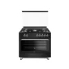 Maxi Gas Cooker 60x90cm (5 Burners) Shine Line Black Matte - FK961MBB – Oven with Grill