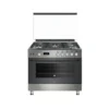 Maxi Gas Cooker 60x90 | 5 Burners | Oven & Grill - Shine Line Grey -  FK962DGD