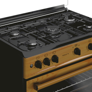Maxi Gas Cooker 60x90CM (5 Burners) Wood Finish (TR) – with Oven & Grill - Image 3