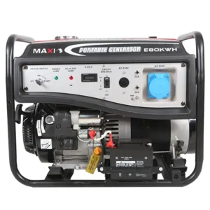 Maxi 10kVA Generator | 8.0kW | with Key Starter & Wheels  -  E80KWH