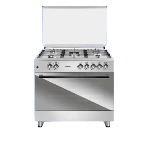 Maxi Gas Cooker 60x90 cm - 5 Burners -  Matte Inox TR
