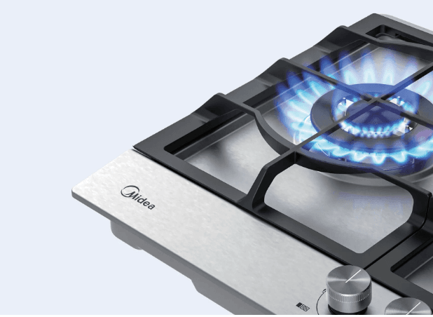 Midea 90cm Built-In Gas Hob – 5 Burners | MG90SP005MT3B-BS - Image 5