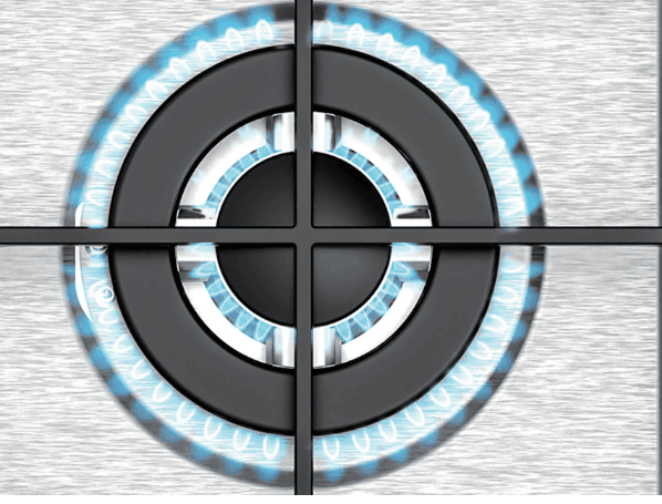 Midea 90cm Built-In Gas Hob – 5 Burners | MG90SP005MT3B-BS - Image 3