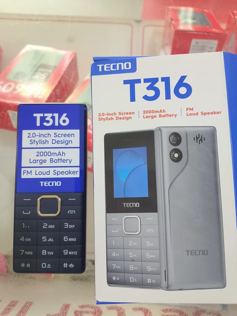 Tecno T316 Button Phone – 2000mAh, Type-C, Dual SIM - Image 4