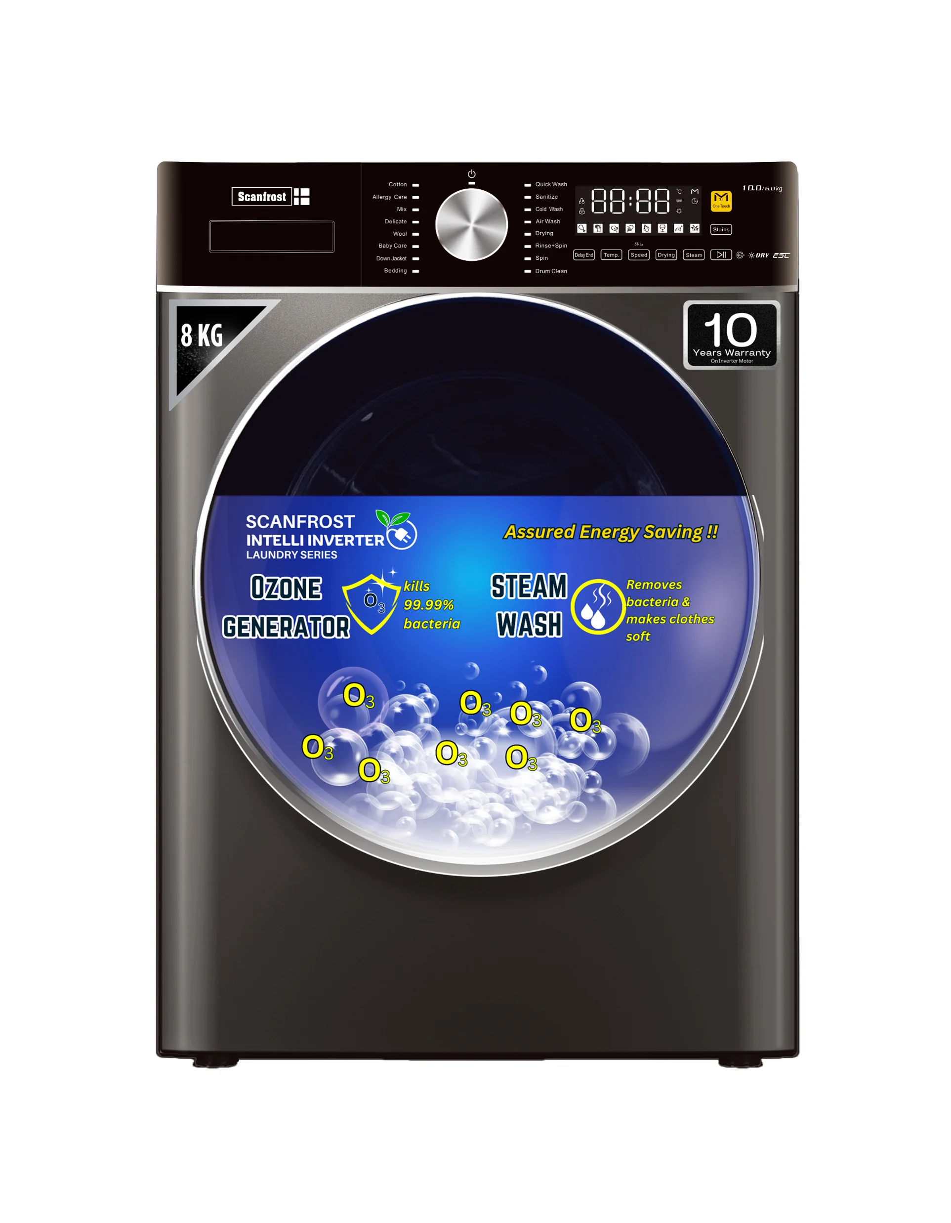 Scanfrost Washing Machine 11Kg | SFWMFL11000INVME
