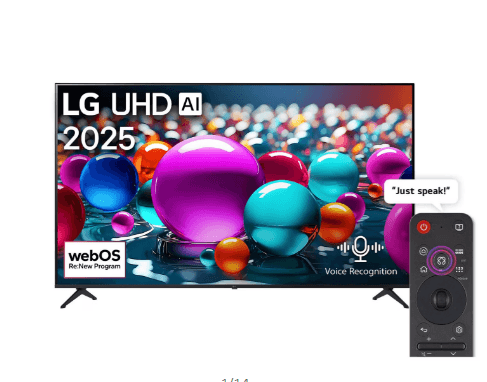 LG 85" UA85 4K Smart Television | Magic Remote, AI Voice Control