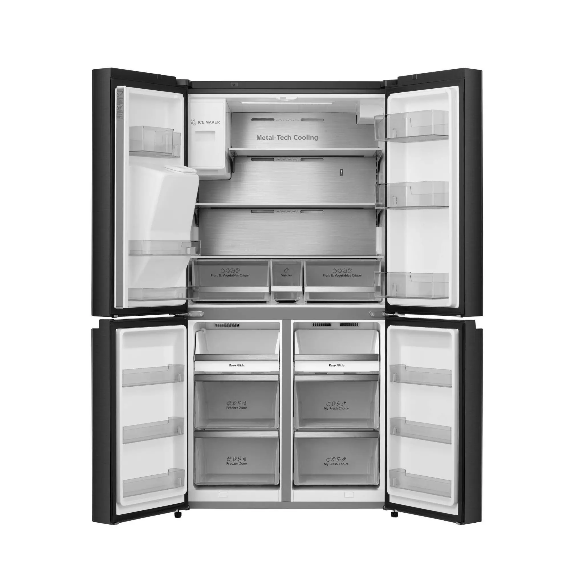 Hisense 541L Cross Door inverter Refrigerator 68WCB | Water Dispenser - Image 8